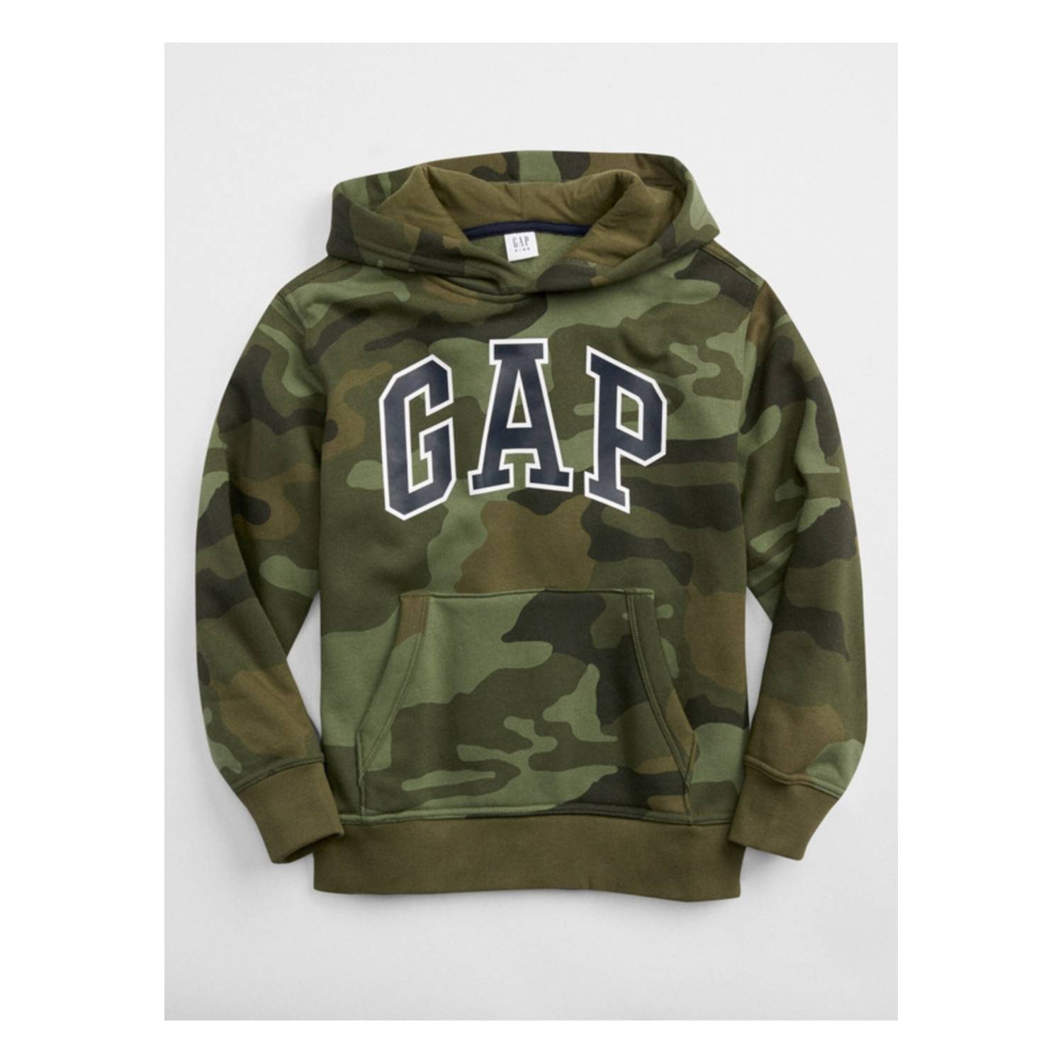 GAP Poleron Camuflado Con Gorro Logo Verde GAP falabella