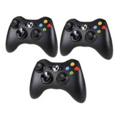 GENERICO - Pack X3 Control Joystick Xbox 360 Para Pc Inalambrico Mando Xbox 360