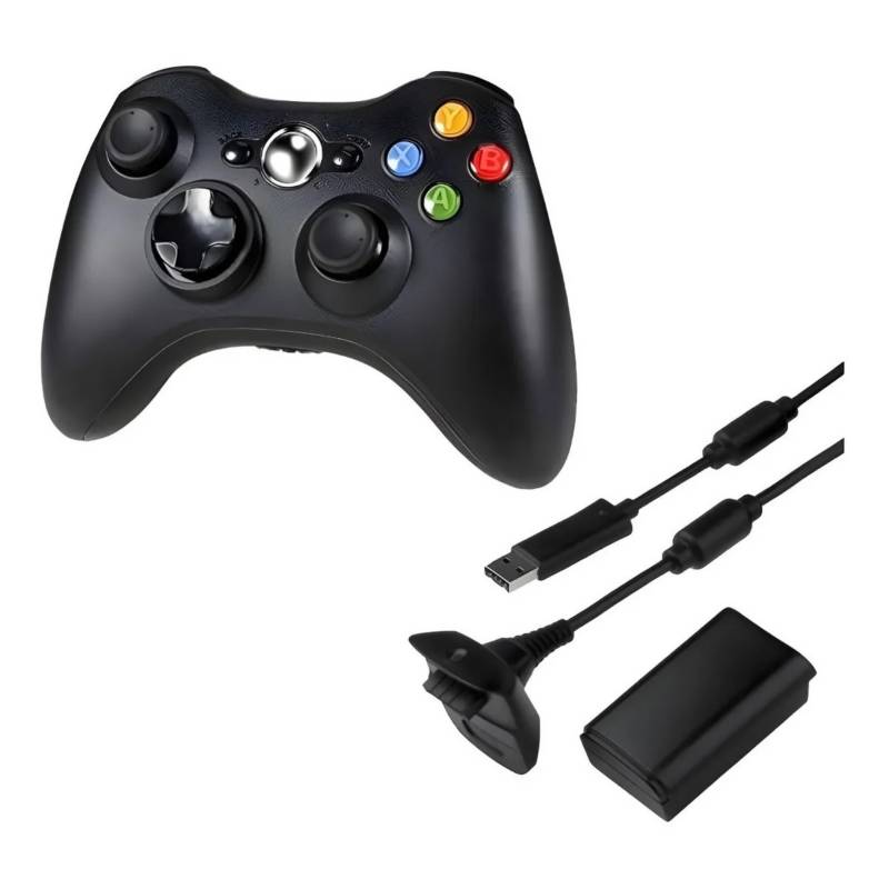GENERICO - Control Joystick Xbox 360 Inalambrico + Cargador De Batería