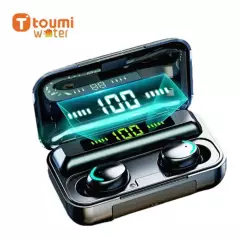 BRO TOUMI - Toumi F9 Pro DE Bluetooth Batería de gran capacidad 1200mAh-Negro