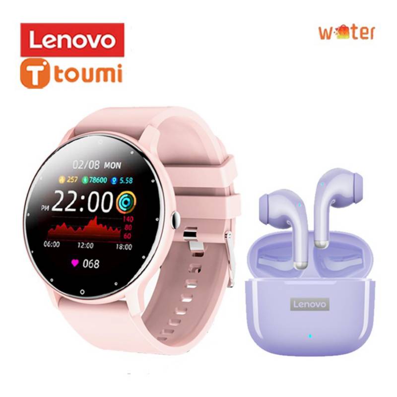 encanto Indica Ilustrar LENOVO Lenovo LP40 Pro DE Tws-Morado y Toumi Fit 2 watch Reloj inteligente  | falabella.com