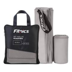 FITNICS - Toalla De Microfibra Set X2 Fitnics 120x60  80x30  Estuche