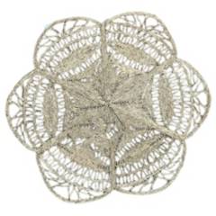 ML DESIGN - Alfombra fibra flor diametro 150 cms