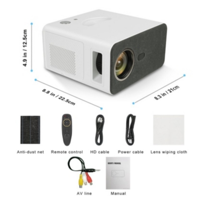 Proyector WIFI Troisc ALPHA 1080p Full HD 8000 Lumens Bluetooth Duplicar  Pantalla Blanco - Proyectores - Los mejores precios