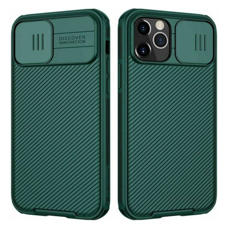 NILLKIN - Carcasa Nillkin Camshield Para iPhone 12 y 12 Pro Verde