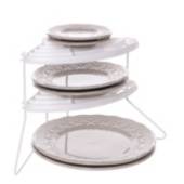 METALTRU Soporte para tapas de ollas blanco