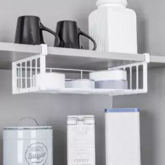 METALTRU - Canasto interior mueble de cocina mediana blanco