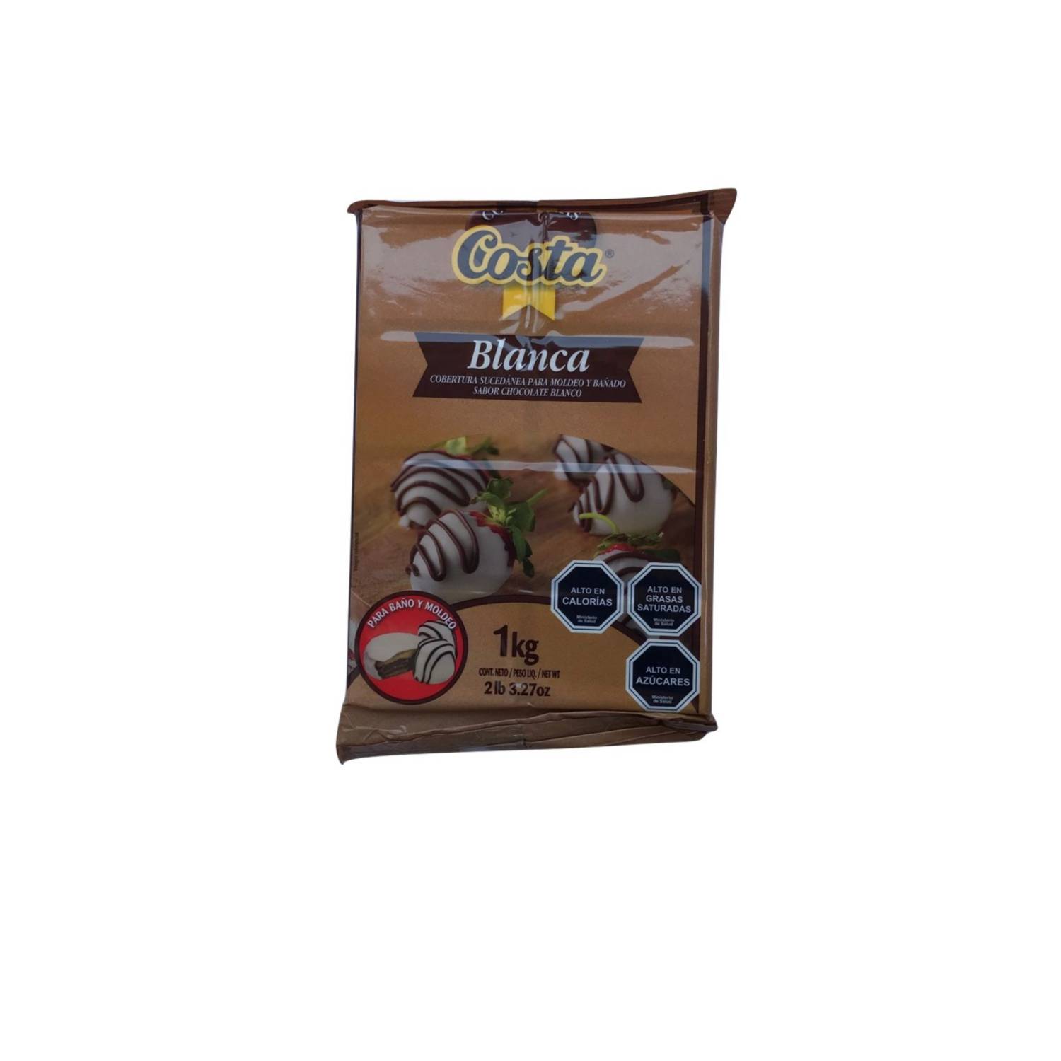 Barra Chocolate Premium Blanco Sin Azúcar, 1kg