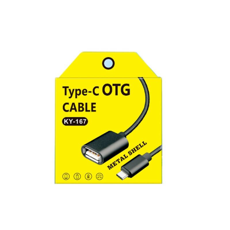 Cable Otg Tipo C De Metal Para Pendrive, Mouse y Teclado