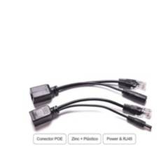 FERSONTEC - Cable Poe Inyector Rj45 Ethernet + 12v Para Camaras Ip Cctv