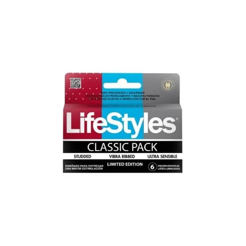LIFESTYLES - Caja 6 Condones - Lifestyles Classic Pack