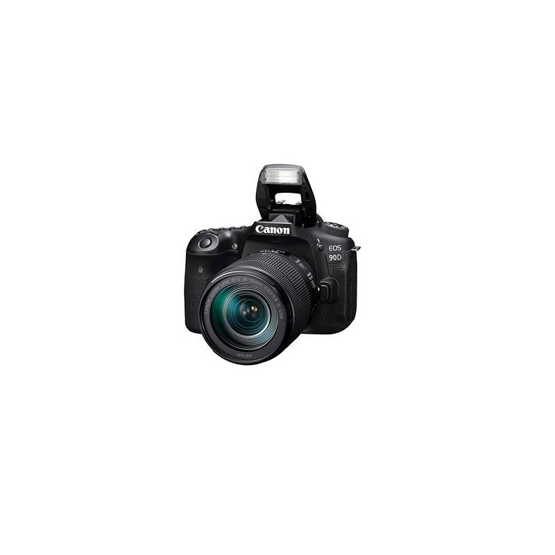 CANON - Canon EOS 90D Cámara Kit Con 18-135mm f/3.5-5.6 IS USM Lente - Negro
