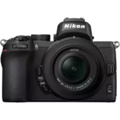 NIKON - Nikon Z50 Sin Espejo Cámara Con 16-50mm y 50-250mm Lente - Negro