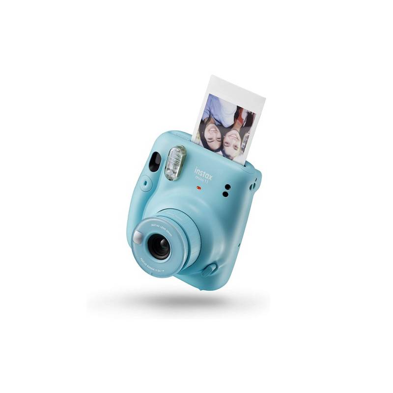Camara Fujifilm Instax Mini11 Celeste + Papel Fotografico x20