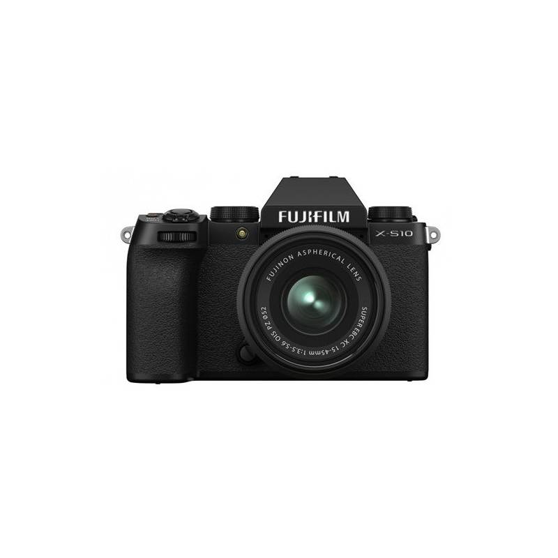 FUJIFILM - Cámara Fujifilm X-S10 con 15-45mm Lente - Negro