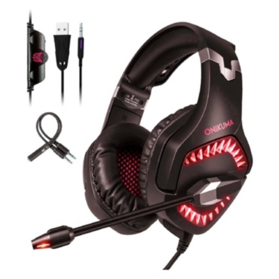 Audifonos Gamer Onikuma K1 Pro Black Red 3.5 ONIKUMA Linio