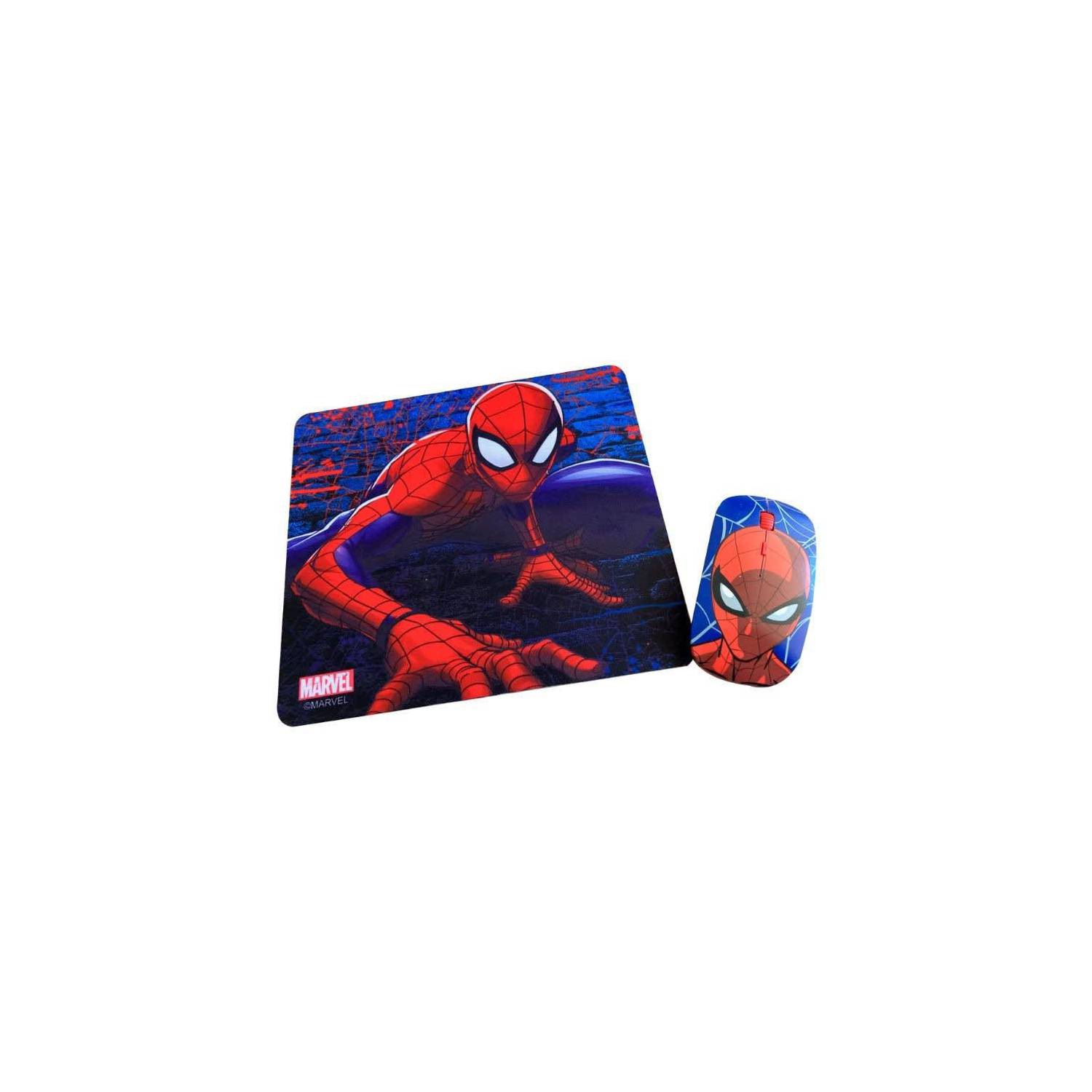 MARVEL Kit Mouse Inalambrico y Mouse Pad Spider Man 2 