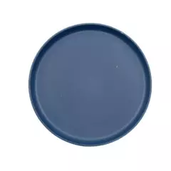 MOGA - Plato Playo Mediano Greda Azul 22x2cm