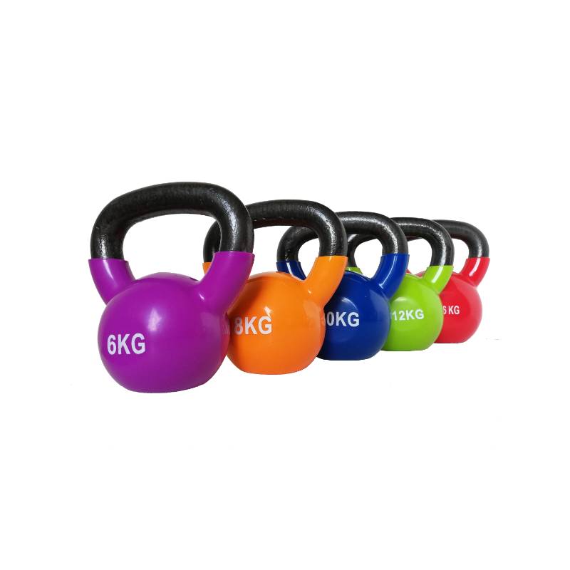 PESAS KETTLEBELL PE/SAND 8 Kg FITMAX