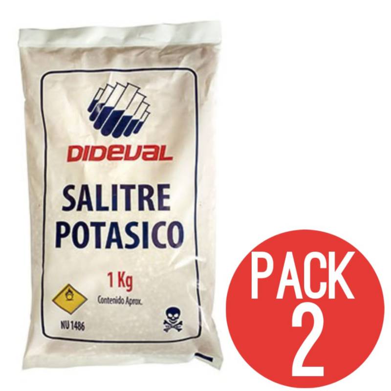GENERICO - Salitre Potasico 1kg Dideval Pack 2 Unidades