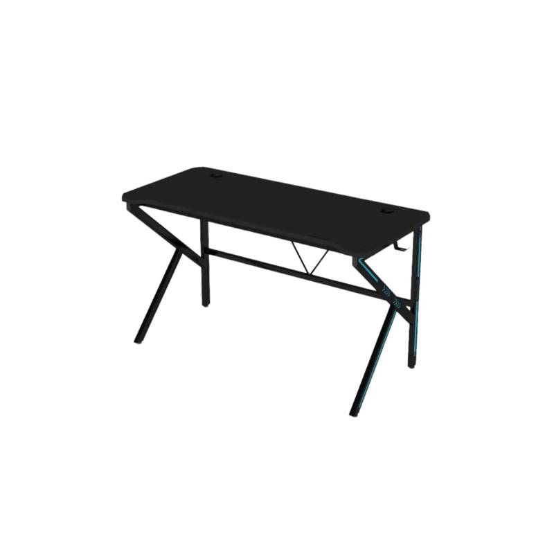 Mesa escritorio madera 120x60x70 metal negro