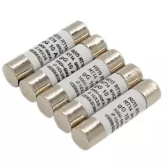 SOLIOT - Pack 5 Fusibles 10A 10x38mm 500v