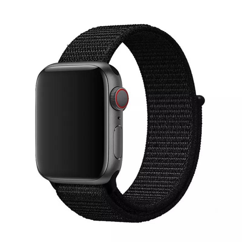 GENERICO - Correa para Apple Watch Nylon Velcro Todas Series Ajustable elástica