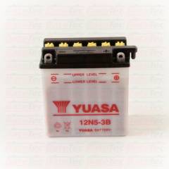 YUASA - Yuasa 12N5-3B 5Ah Batería de moto - Larga duración - Tecnologia Convencional