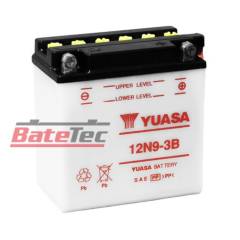 YUASA - Yuasa 12N9-3B 9Ah Batería de moto - Larga duración - Tecnologia Convencional