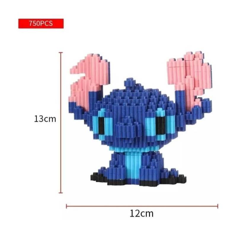 Mini Bloques Tipo Lego Stitch Niña Figura 3d Armable