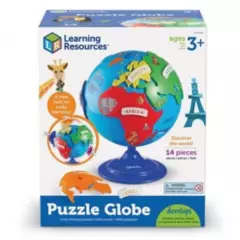 LEARNING RESOURCES - Globo Terraqueo Puzzle 3d 14 Piezas