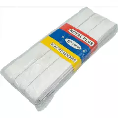 GENERICO - Elástico Blanco 25mm de ancho, pieza de 10 mts