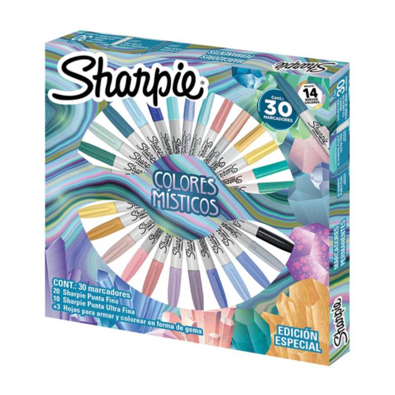 MARCADORES SHARPIE COLORES MISTICOS X24