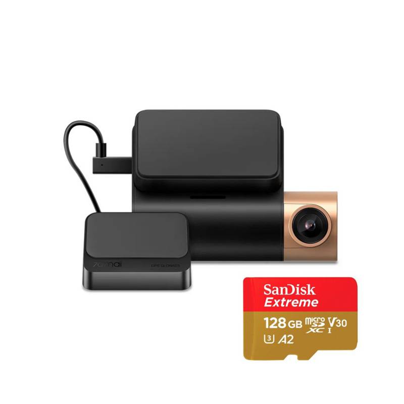 70MAI - cámara para auto 70mai Lite 2 1080P + Modulo GPS + Micro SD 128GB