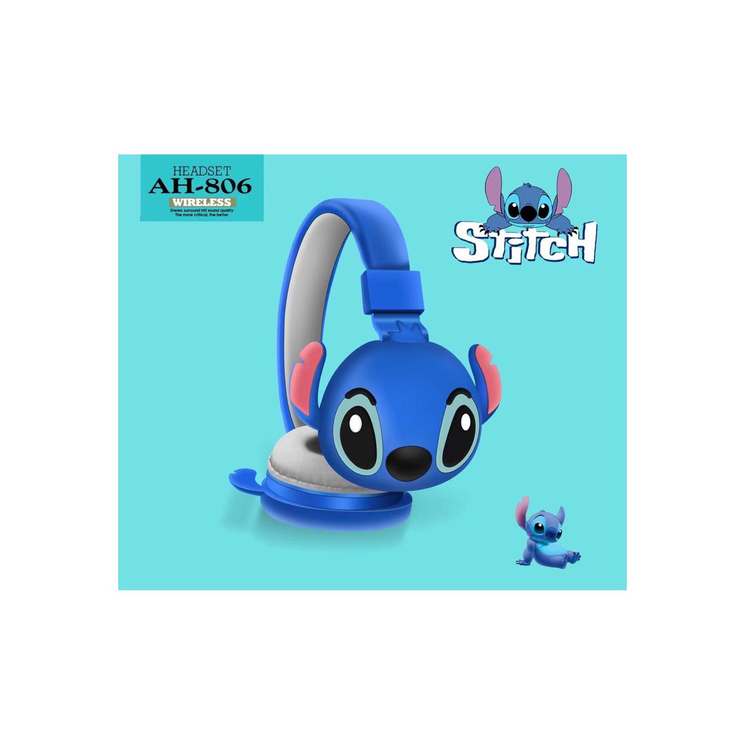 GENERICO Audífonos Stitch Bluetooth AH-806  