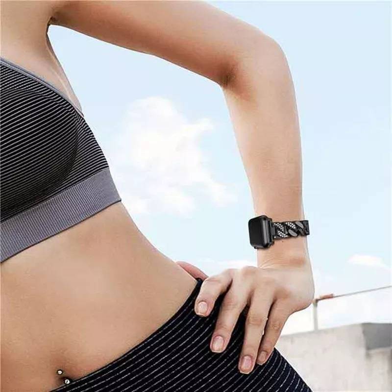 GENERICO Pulsera met lica mujer acero inoxidable para Apple Watch