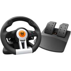 KROM - Kit Volante Con Pedales Krom K-Wheel Pc Ps4 Xbox One