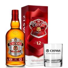 CHIVAS REGAL - CHIVAS 12 AÑOS 750 CC + VASO