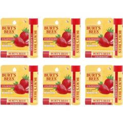 BURTS BEES - Labial hidratante fresa-pack de 6-burts bees-0.15oz.