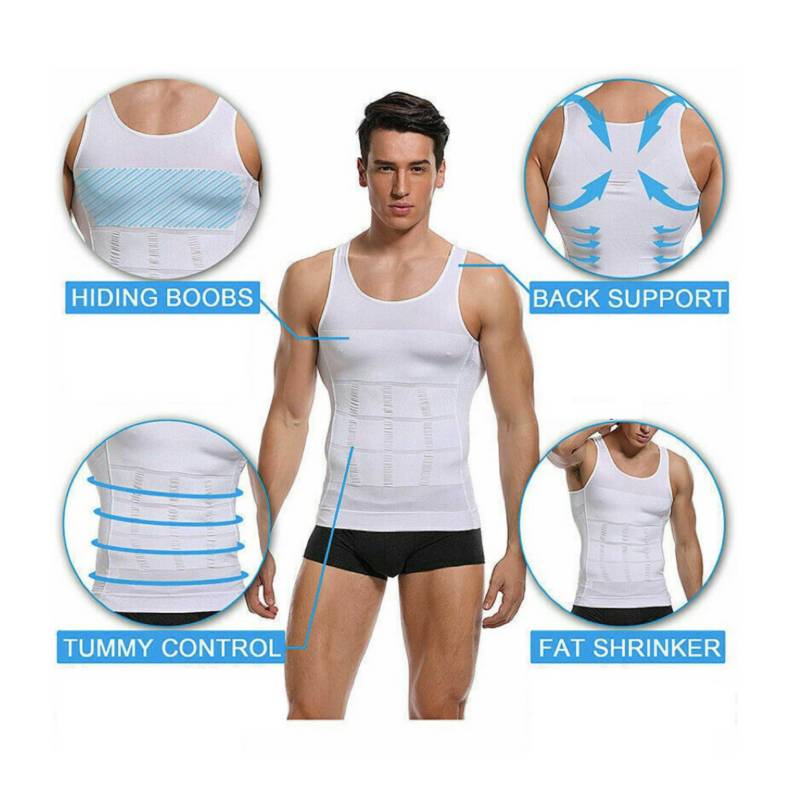 LIKE SHOP Camiseta Pabilo Reductora Mujer Faja Nylon Compresión Bretel.  1000