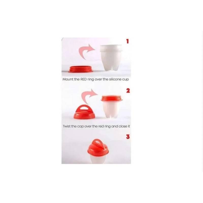 Hervidor De Huevos Silicone Egg Boil 6 Unidades Sin Bpa