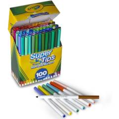 CRAYOLA - Lápices Crayola Súper Tips 100 Colores