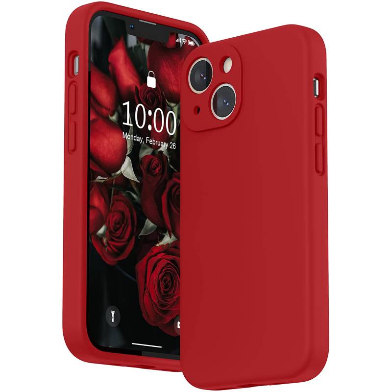 Carcasa iPhone 14 Pro Silicona Rojo -  - Tecnología para