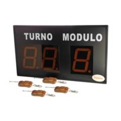 JM - kit Turnomatic doble de 4 pulsadores con dispensador, numeros y placa