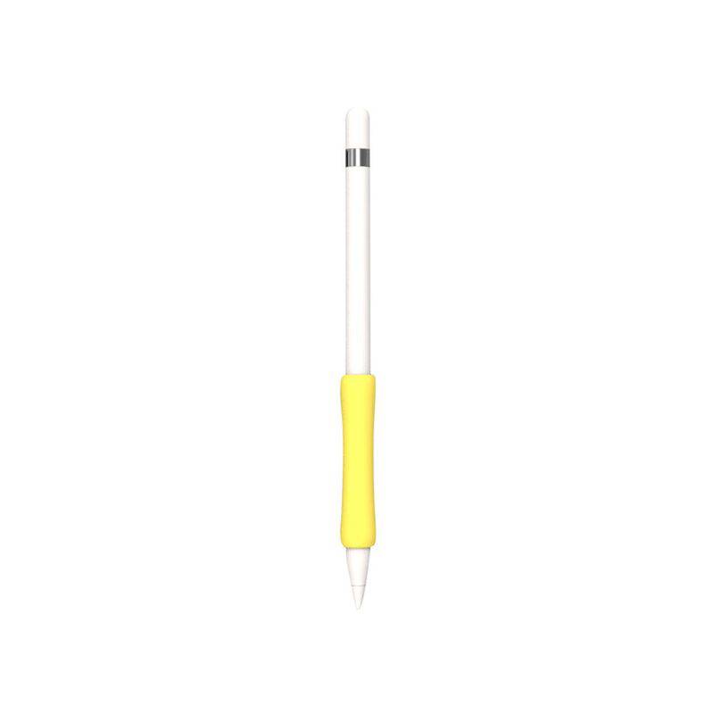 GENERICO - Soporte De Silicona Para Agarre Apple Pencil -modelo Liso- AMARILLO