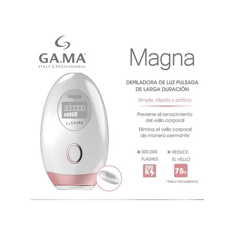 Depiladora IPL Laser Gama Magna 300 Mil Flashes Permamente