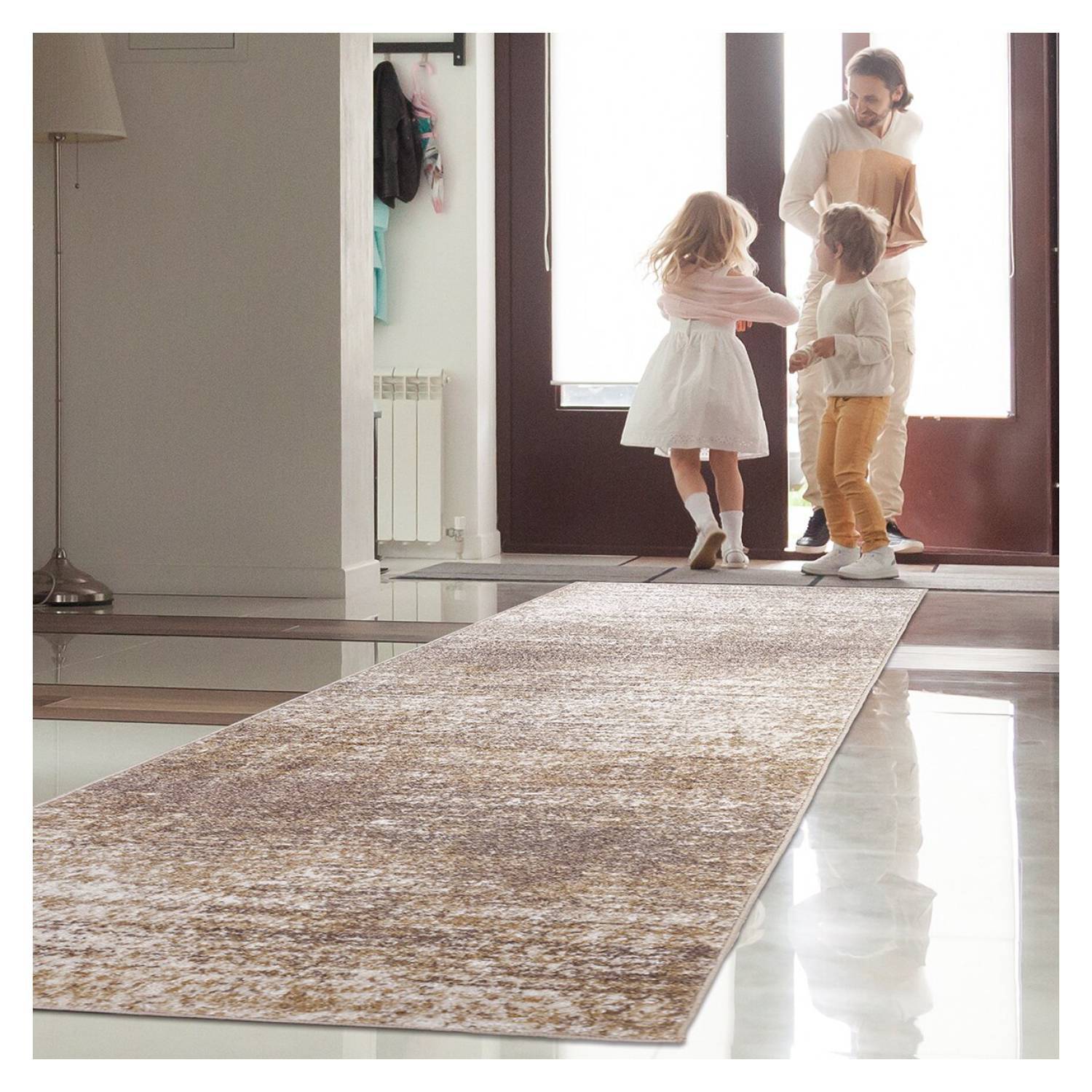 Alfombra de pasillo extra larga para pasillo, alfombra estrecha beige de  39.4 in, 4.9 ft, 98.4 in, 118.1 in, 14.8 ft, 16.4 ft, 19.7 ft