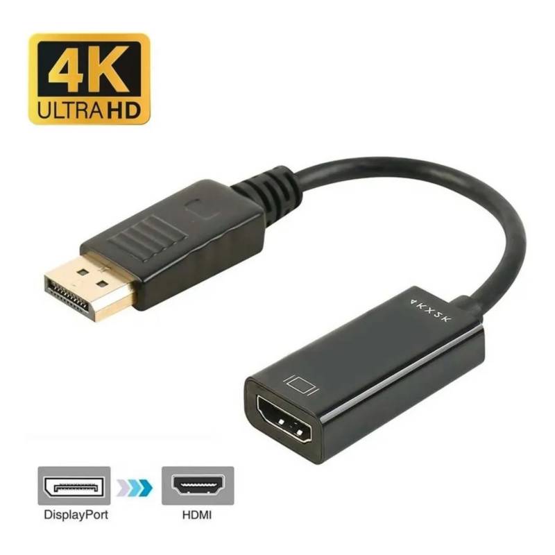 Cable Adaptador DisplayPort a HDMI 1080P Resolución 4K de 24cm de largo
