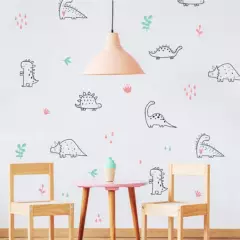 CREA TALLER - Dinosaurios vinilo stickers deco muro dormitorio infantil