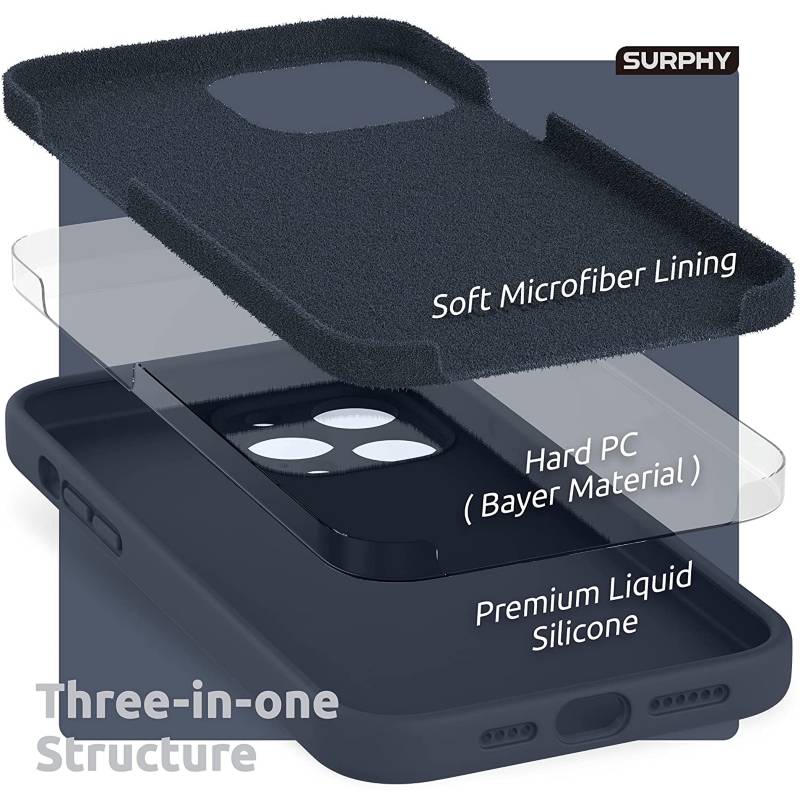 Case iPhone 13 Pro Max Verde Metalico Logo Silicon y Microfibra Funda  Protector